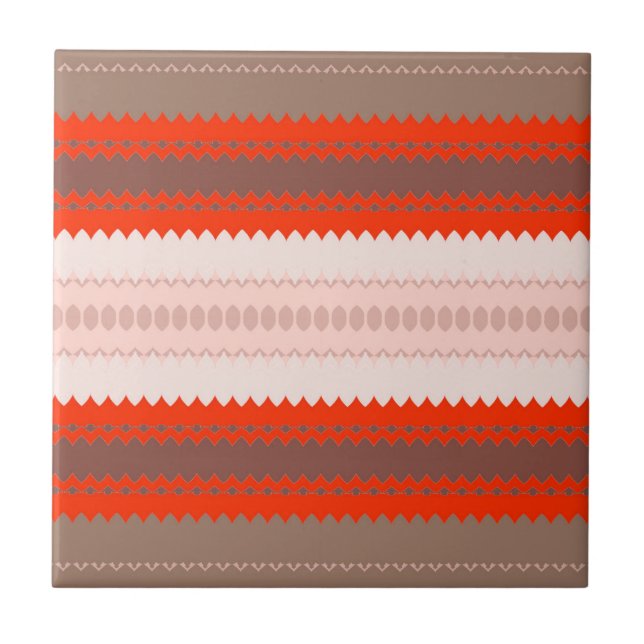 Azulejo Terracota geométrica africana Desert Blush (Frente)