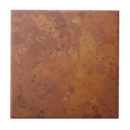 Azulejo Terracota rojo simple rústico
