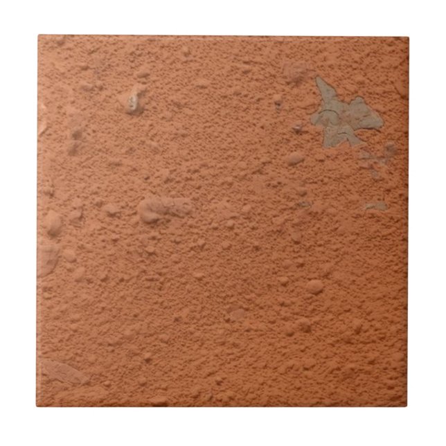 Azulejo Terracota rojo simple rústico  (Frente)