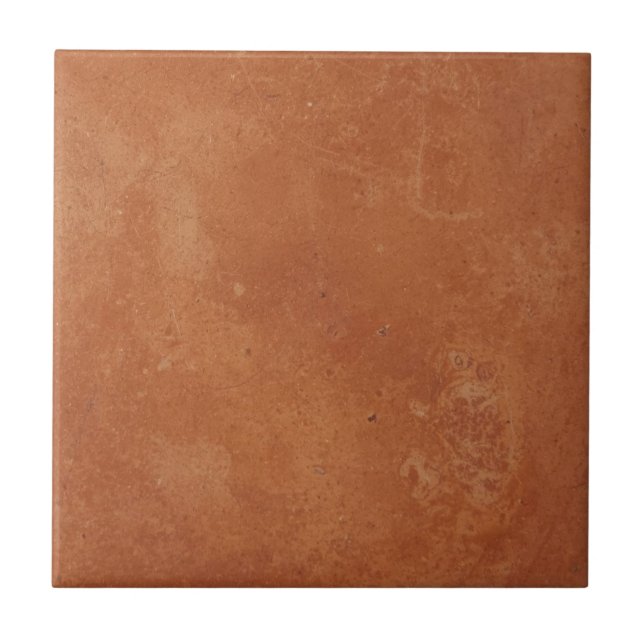 Azulejo Terracota rojo simple rústico  (Frente)