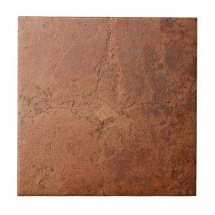 Azulejo Terracota rojo simple rústico