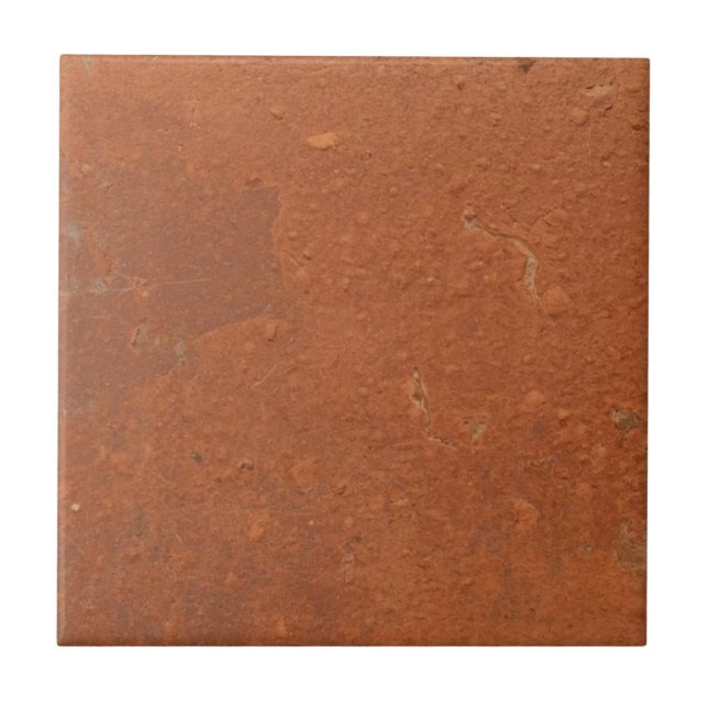 Azulejo Terracota rojo simple rústico  (Frente)