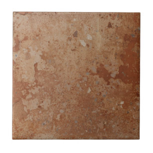 Azulejo Terracota rojo simple rústico
