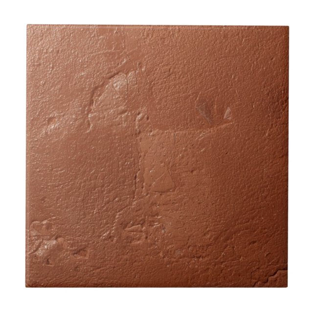 Azulejo Terracotta red simple rustic  (Frente)
