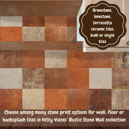 Azulejo Terracotta red simple rustic 