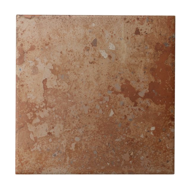 Azulejo Terracotta red simple rustic  (Frente)