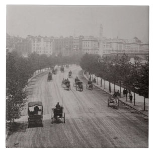Azulejo Terraplén de Thames (foto de la sepia)