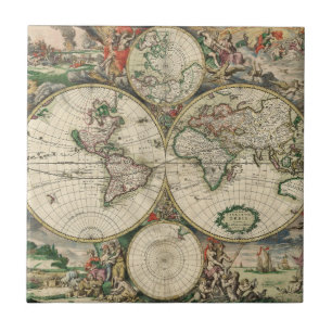 Azulejo Terrarum Orbis Tabula