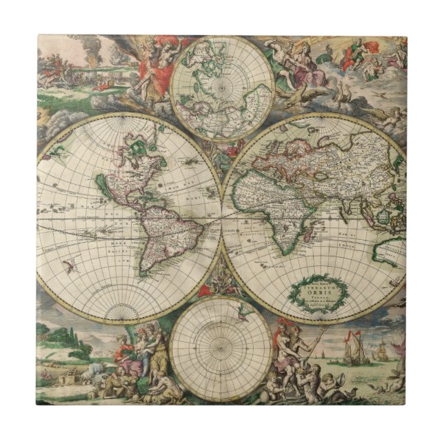 Azulejo Terrarum Orbis Tabula (Frente)