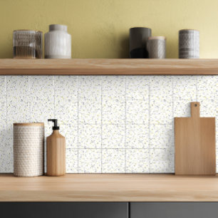 Azulejo Terrazzo Gris Amarillo Moderno