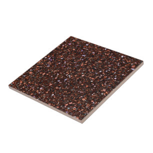 Azulejo Terrazzo Retro Brown Negro Tan Brown Elegante