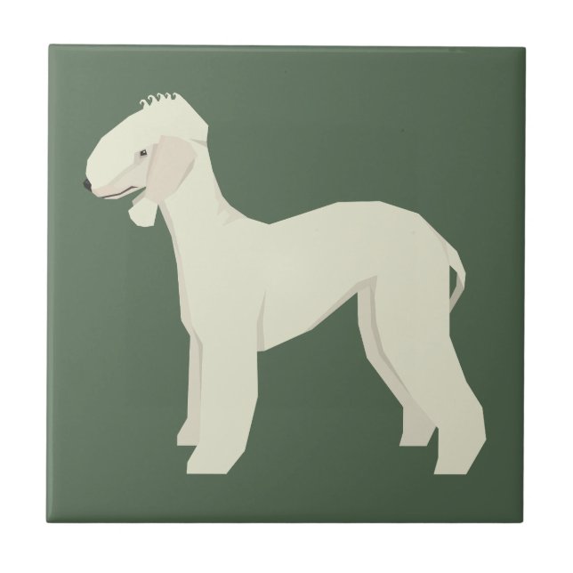 Azulejo Terrier de Bedlington (Frente)