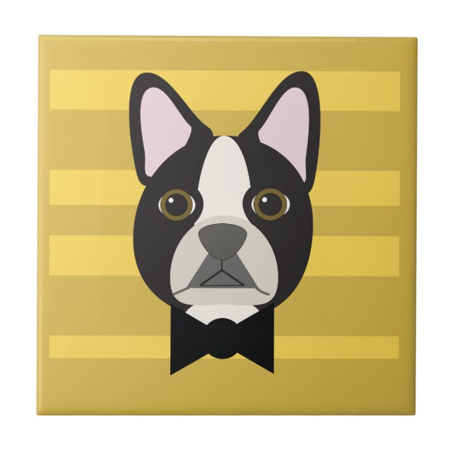 Azulejo Terrier de Boston (Frente)