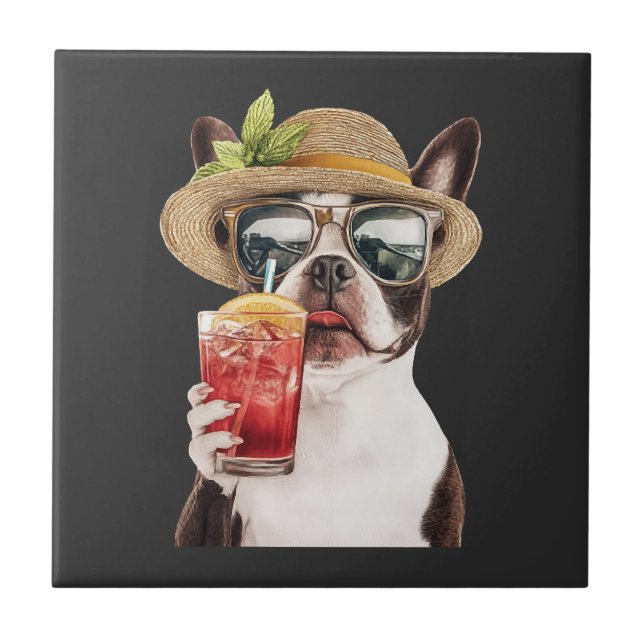Azulejo Terrier de Boston (Frente)