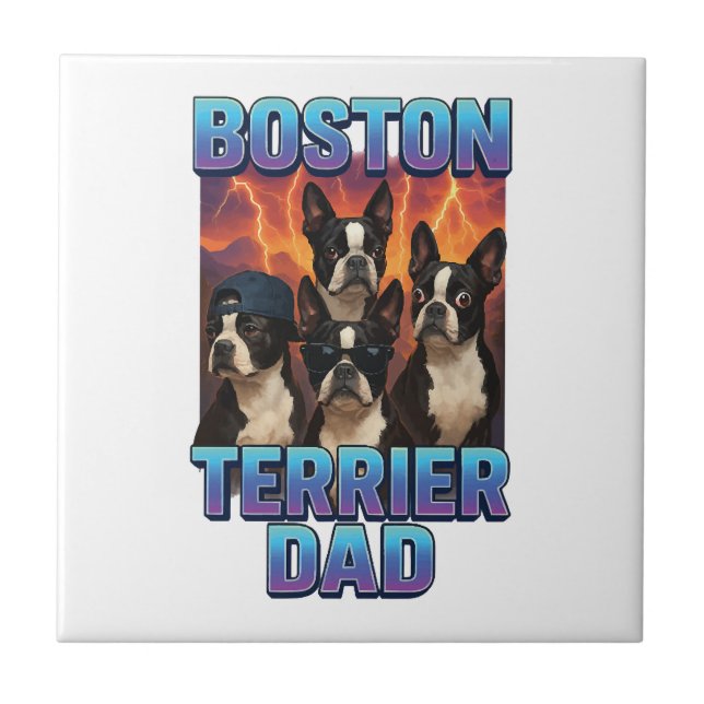 Azulejo Terrier de Boston (Frente)