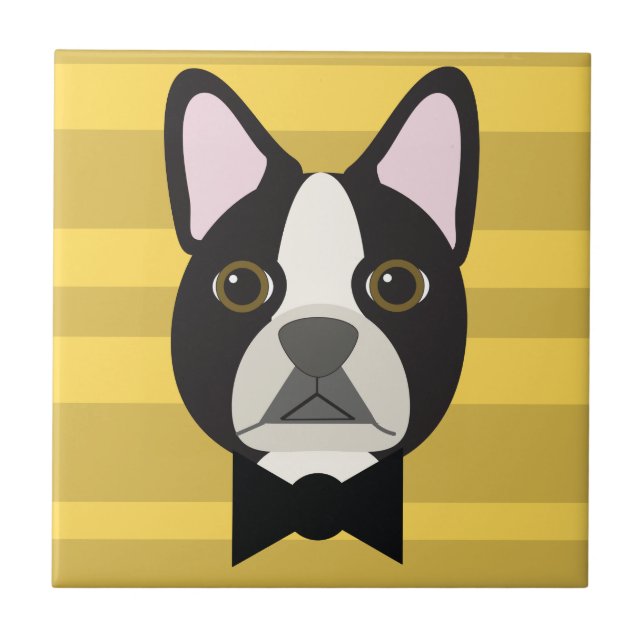 Azulejo Terrier de Boston (Frente)