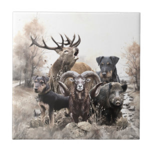 Azulejo Terrier de caza alemán