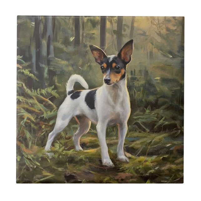 Azulejo Terrier de zorro de juguete (Frente)