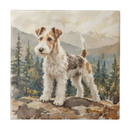 Azulejo Terrier de zorro de pelo duro