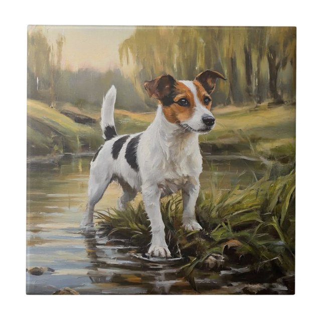 Azulejo Terrier Jack Russell (Frente)