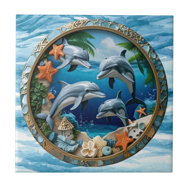 Azulejo Tesoros de la Marea (Frente)