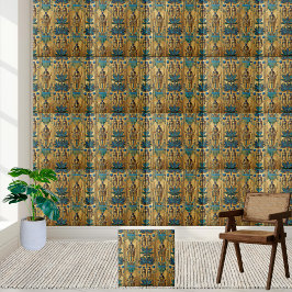 Azulejo Tesoros de Tutankhamun inspiraron mosaico egipcio