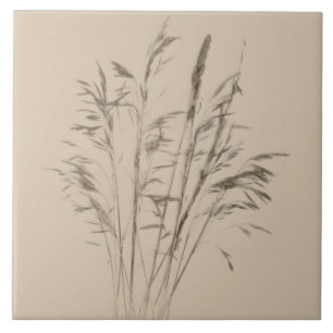 Azulejo Tesoros texturales de invierno (B) en una tela cer