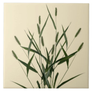 Azulejo Tesoros texturales de verano en una tela cerámica 