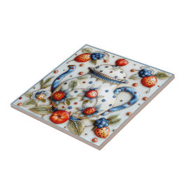 Azulejo Tetera de época rústica decorativa