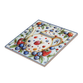 Azulejo Tetera de época rústica decorativa