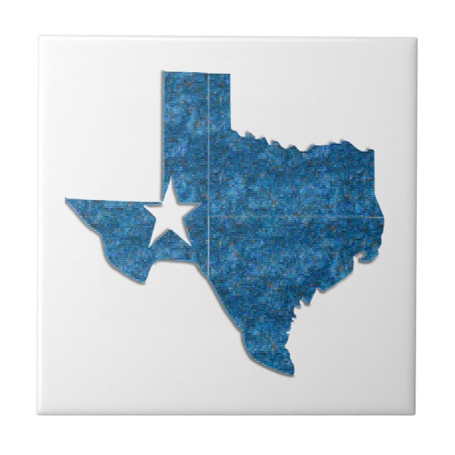 Azulejo Texas blue tile (Frente)