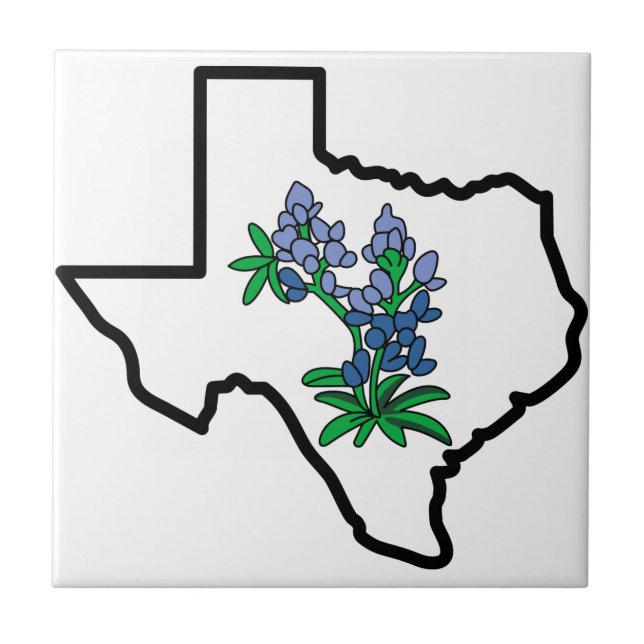 Azulejo Texas Bluebonnets (Frente)