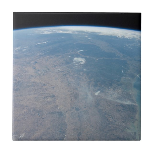 Azulejo Texas Panorámica Y El Golfo De México (Frente)