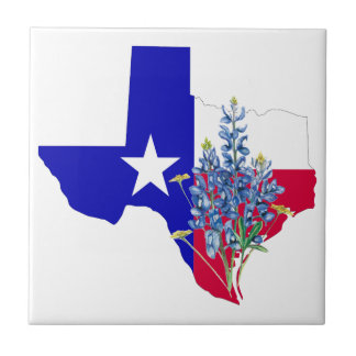 Azulejo Texas y Bluebonnets