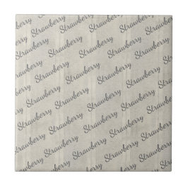 Azulejo Texto de escritura moderno y elegante en gris patr