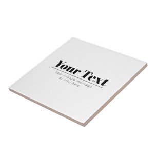 Azulejo Texto retro-moderno de estilo   Blanco y negro