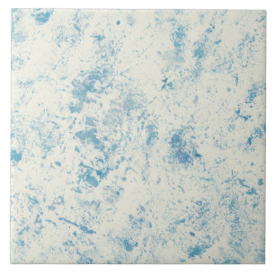 Azulejo Textura de Acuarela Azul Abstracta