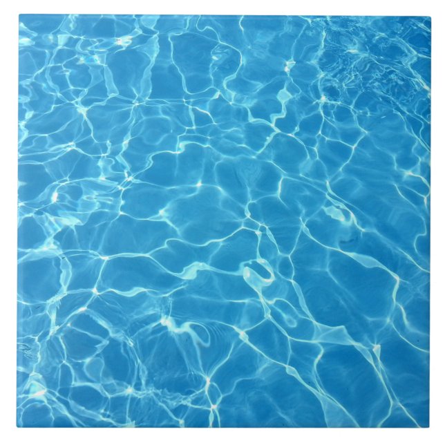 Azulejo Textura de agua azul (Frente)