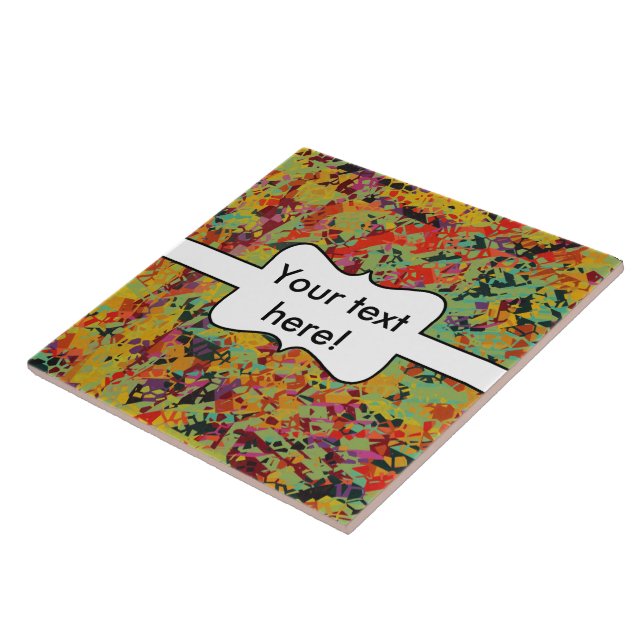 Azulejo Textura de agujeros coloridos (Lado)