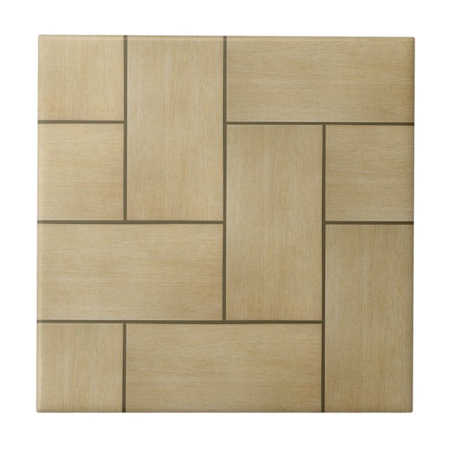 Azulejo Textura de cerámica de madera natural (Frente)