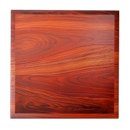 Azulejo Textura de madera de cerezo personalizada con mono