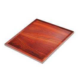 Azulejo Textura de madera de cerezo personalizada con mono