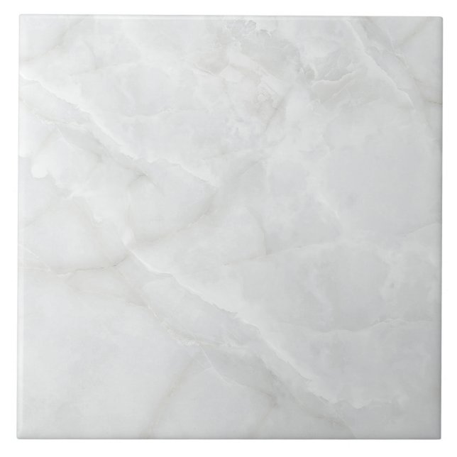 Azulejo Textura de mármol de ónix blanco de lujo (Frente)