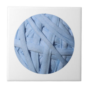 Azulejo Textura de material de yarn de algodón azul