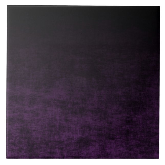 Azulejo Textura Ombre Grunge Negra y Morada (Frente)