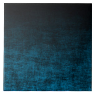 Azulejo Textura Ombre Grunge Negra y Turquesa