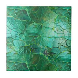 Azulejo Textura rota en tonos verdes y turquesa