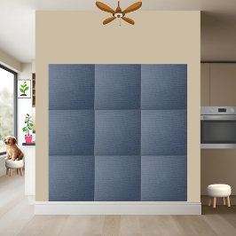 Azulejo Textura rústica azul burlap - Elegante y duradera