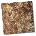 Azulejo Textura rústica y elegante<br><div class="desc">Elegante Rústica Vintage Industrial Rust Textura Cerámica Tile. Una foto de cierre única que parece purpurina de oro a primera vista, ¡pero en realidad está oxidando la pintura! Es una manera genial de conseguir un aspecto industrial. Tenga en cuenta que se trata de una textura digital y que no tiene...</div>