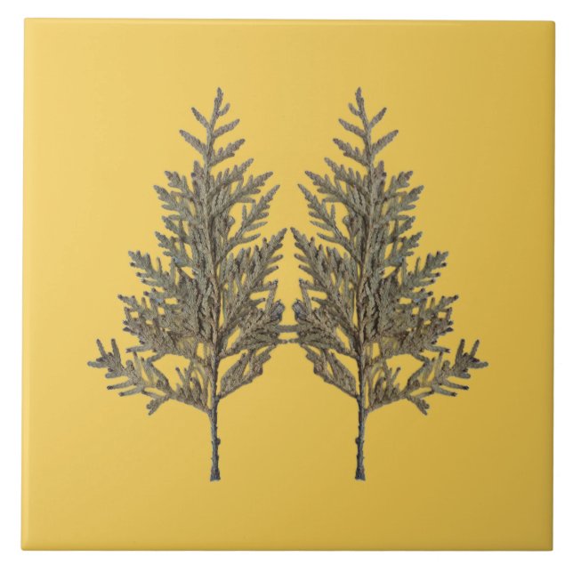 Azulejo Textural Treasures of Winter on Ceramic Tile - D2 (Frente)